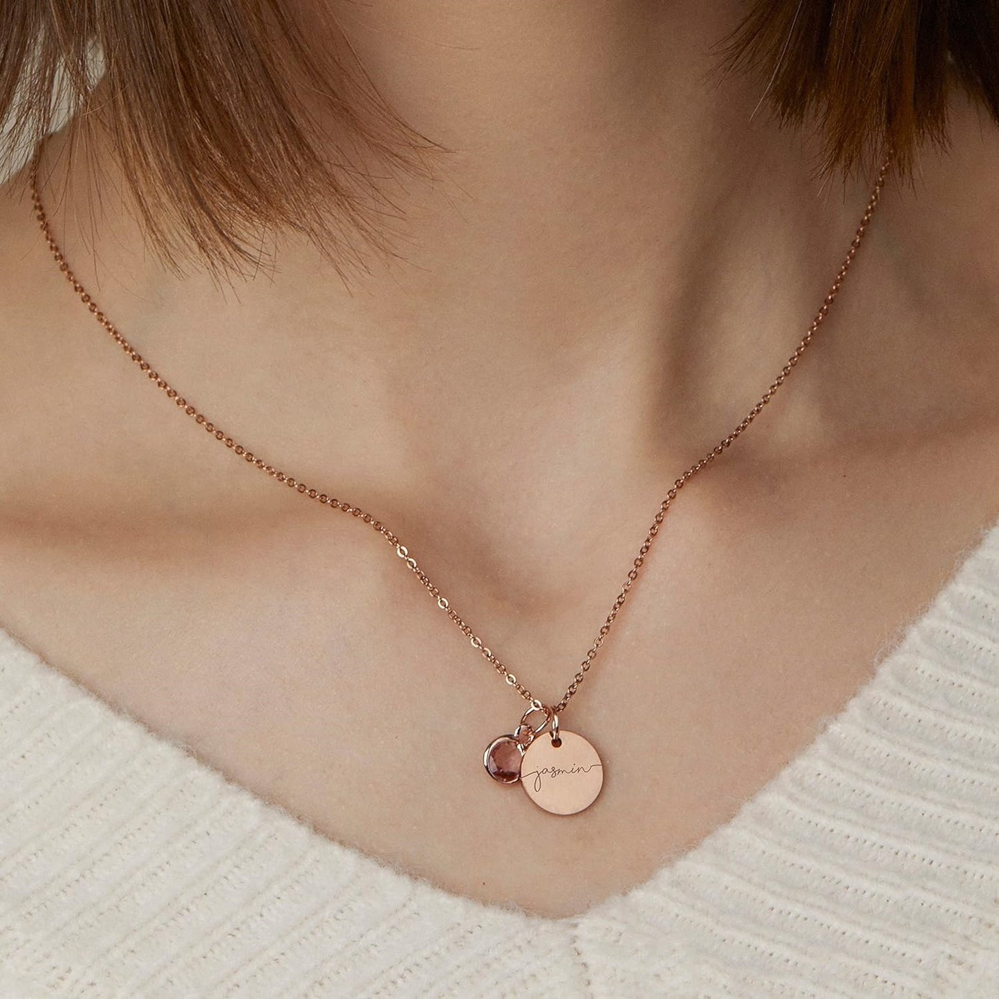 Collier personnalisé – Or rose