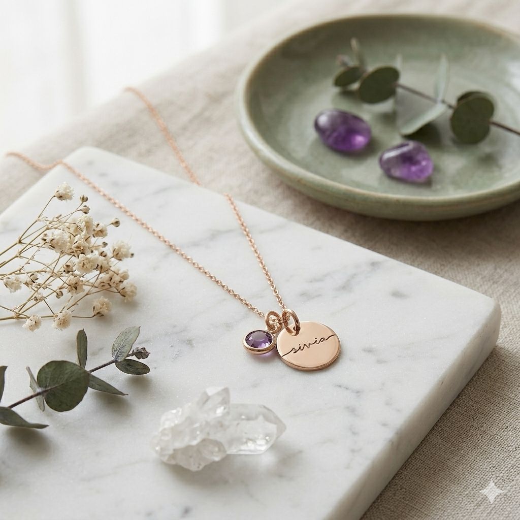 Collier personnalisé – Or rose