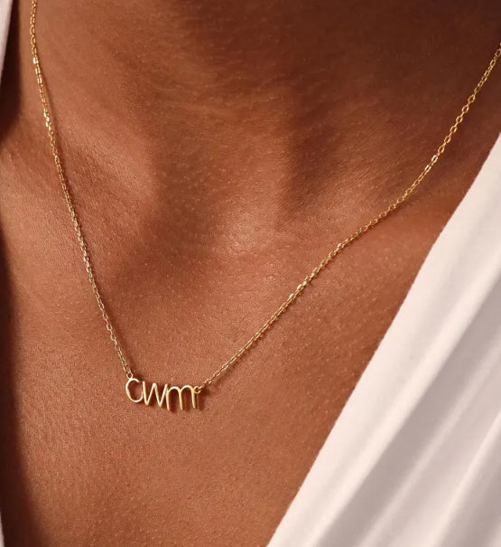 Collier personnalisé avec initiales