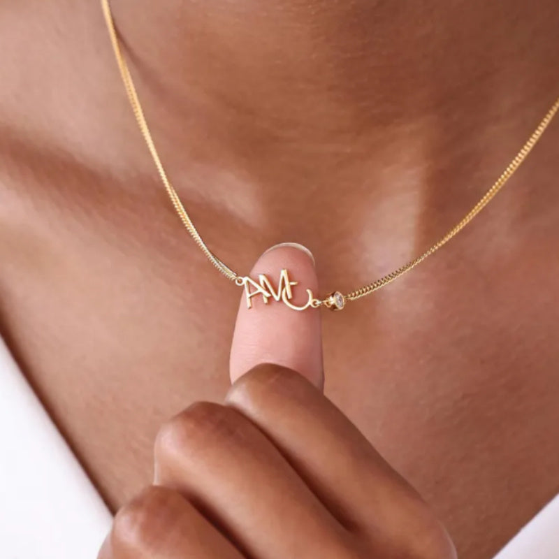 Collier personnalisé avec initiales